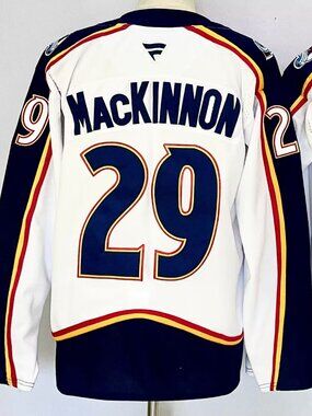 Nathan Mackinnon White Retro Jersey